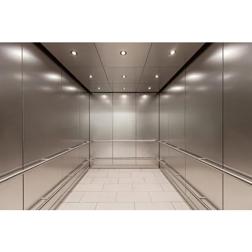 Stainless steel lift interior cladding work